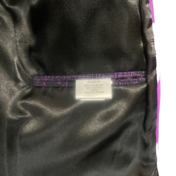 Mary Kay by Twinhill 10T Sales Exec Jacket Lined Purple Black Hook Eye Closure - Picture 4 of 5